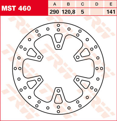 Bremsscheibe starr MST460