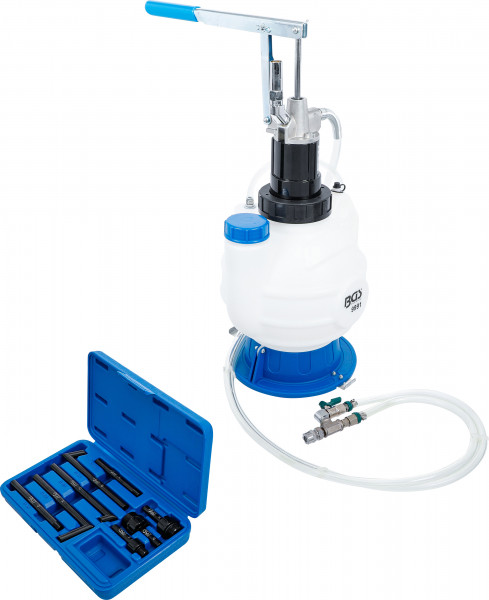 BGS Getriebeöl-Befüllgerät mit Handpumpe 7l mit Rücklaufsystem und 8 Adaptern