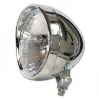 Scheinwerfer Cruiser-Style 6,5" H4 chrom klar E-geprüft Scheinwerfer Cruiser-Style 6,5" H4 chrom klar E-geprüft