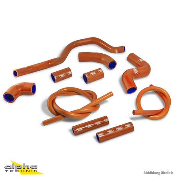 SAMCO SPORT Siliconschlauch Kit orange für Aprillia RSV4 1000 1000 R RF RF Modelljahr 2009-2024