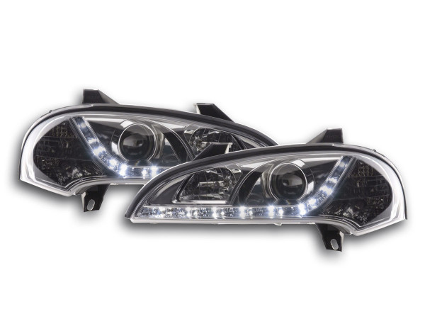 Scheinwerfer Set Daylight LED TFL-Optik Opel Tigra 95-03 chrom