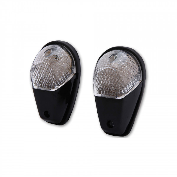 SHIN YO LED Verkleidungsblinker Schwarz/Transparent E-Geprüft (Paar)