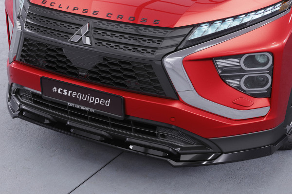 Cup-Spoilerlippe mit ABE für Mitsubishi Eclipse Cross CSL685 Schwarz Strukturiert