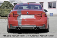 Rieger Heckeinsatz matt schwarz für BMW 4er F36 (3C) Gran Coupé (5-tür.) 07.15- (ab Facelift) LCI