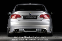 Rieger Heckansatz carbon look für BMW 3er E93 Cabrio 03.07-02.10 (bis Facelift) Ausführung: Schwarz matt