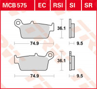 Scheibenbremsbeläge MCB575SI passend für Yamaha & Honda Scheibenbremsbeläge MCB575SI passend für Yamaha & Honda