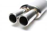 TA Technix Edelstahl Sportendschalldämpfer universal 2 x 76mm rund / gebördelt TA Technix Edelstahl Sportendschalldämpfer universal 2 x 76mm rund / gebördelt