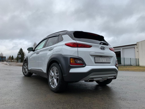 Hyundai Kona 4WD - Endrohre unter der Stoßstange Endschalldämpfer Ausgang rechts/links - 145x65 Typ