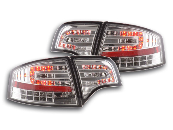 LED Rückleuchten Set Audi A4 Limousine Typ 8E 04-07 chrom