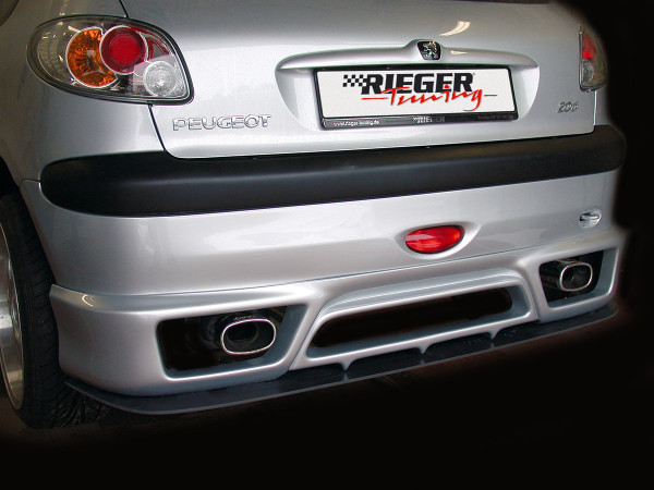 Rieger Spoilerschwert passend für Peugeot 206 Limousine 09/98–05/06