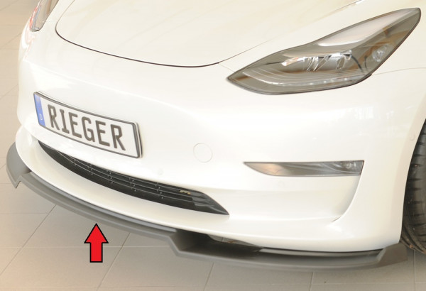 Rieger Spoilerschwert matt schwarz für Tesla Model 3 (003) 06.18-09.23 (bis Facelift)