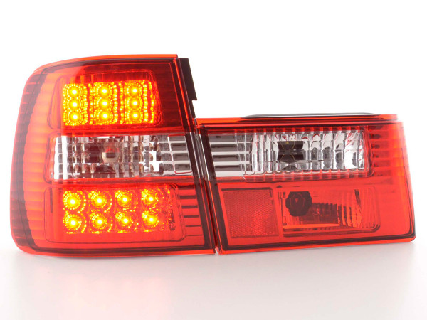 LED Rückleuchten Set BMW 5er Typ E34 88-94 klar/rot