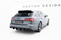 Spoiler CAP Für Audi A6 C7 Avant S-Line/ S6 C7 Preface And Facelift Schwarz Hochglanz