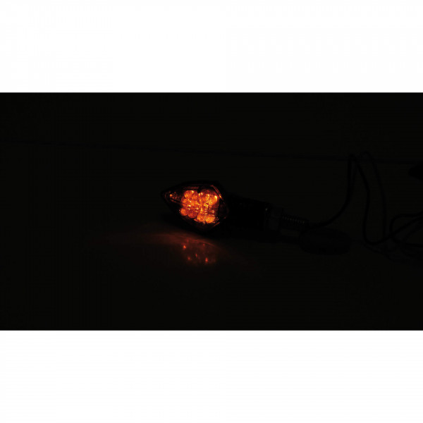 SHIN YO Rock LED Blinker Schwarz/Getönt E-geprüft (Paar)