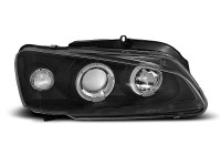 Scheinwerfer Angel Eyes Black passend für Peugeot 106 08.96–03 Scheinwerfer Angel Eyes Black passend für Peugeot 106 08.96–03