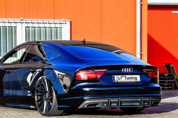 Gefräster Heckansatz aus ABS passend für Audi A7 C7 4G