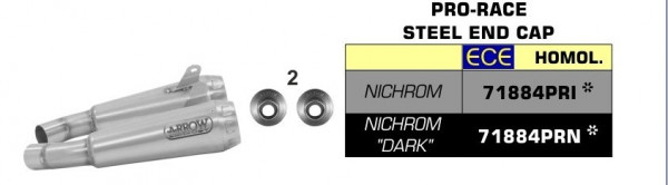 Arrow Pro-Race Edelstahl Schwarz passend für Ducati Scrambler 1100 18-19