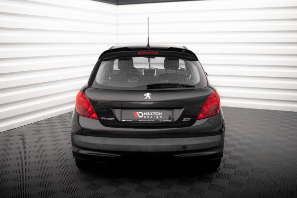 Spoiler CAP Für Peugeot 207 Sport Schwarz Hochglanz