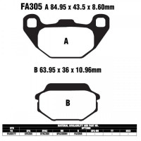 EBC-FA305 R Bremsbeläge passend für Kymco & Kawasaki EBC-FA305 R Bremsbeläge passend für Kymco & Kawasaki