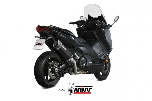 MIVV SR-1 Edelstahl Schwarz YAMAHA T-MAX 560 20-21