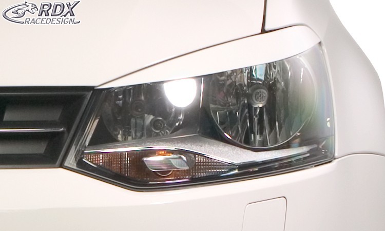 Scheinwerferblenden Böser Blick Schwarz Glanz passend für VW Polo