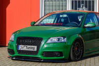 Cup Frontspoilerlippe für Audi A3 8P S-Line Facelift Bj. 2008-2012 Ausführung: Matt schwarz