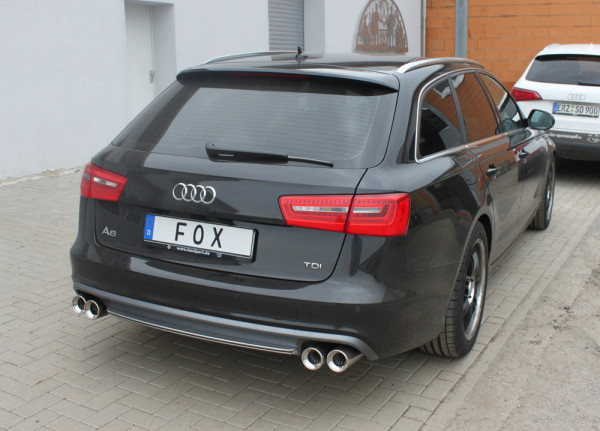 FOX Endschalldämpfer passend für Audi A6 4G 2,0l TDI ab 2011 zweiflutig 2x90mm
