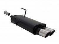 Novus Sportauspuff passend für Peugeot 206 2x76mm MS-Design Novus Sportauspuff passend für Peugeot 206 2x76mm MS-Design