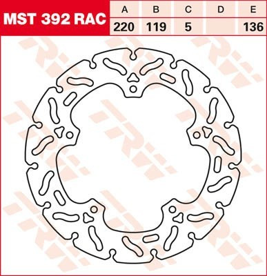 Bremsscheibe starr MST392RAC