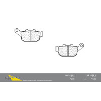 alpha Technik Bremsbelag Straße mit ABE passend für Honda und Suzuki Motorräder alpha Technik Bremsbelag Straße mit ABE passend für Honda und Suzuki Motorräder