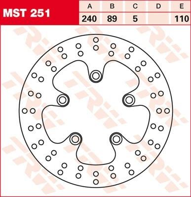 Bremsscheibe starr MST251