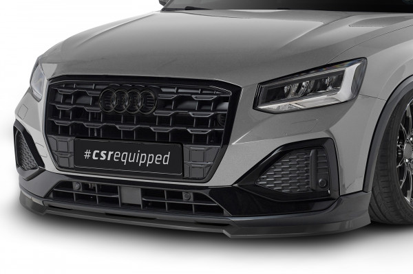 Cup-Spoilerlippe mit ABE für Audi Q2 (GA) CSL580 Schwarz Strukturiert