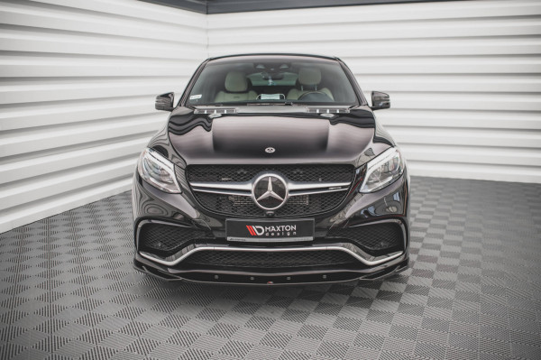 Front Ansatz V.2 Für Mercedes-Benz GLE Coupe 63 AMG C292 Schwarz Hochglanz