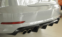 Rieger Heckeinsatz glanz schwarz für Audi A3 (8V) 5-tür. (Limousine 8VS) 07.12-08.16 (bis Facelift)