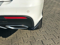Heck Ansatz Flaps Diffusor Für Mercedes GLE W166 AMG-Line Schwarz Hochglanz