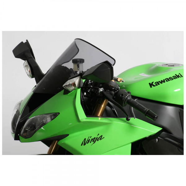 MRA Verkleidungsscheibe, KAWASAKI ZX 10 R 08-10 / ZX 6 R 09-17, schwarz, Originalform mit ABE