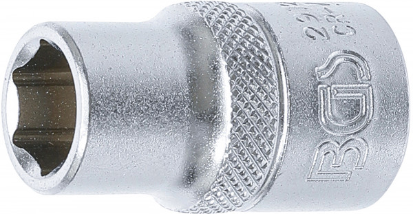 BGS Steckschlüssel-Einsatz Sechskant SW 12 mm, Antrieb Innenvierkant 12,5 mm (1/2 Zoll)