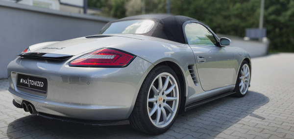 Spoiler CAP Für Porsche Boxster 987 Schwarz Hochglanz