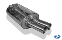 FOX Endschalldämpfer zweiflutig 2x76 Typ 10 passend für BMW E46 330d/330xd FOX Endschalldämpfer zweiflutig 2x76 Typ 10 passend für BMW E46 330d/330xd