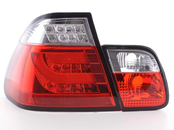 LED Rückleuchten Set Lightbar BMW 3er E46 Limo Bj. 98-01 rot/klar