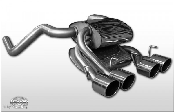 FOX Endschalldämpfer passend für Corvette C6 – 4x100 mittig