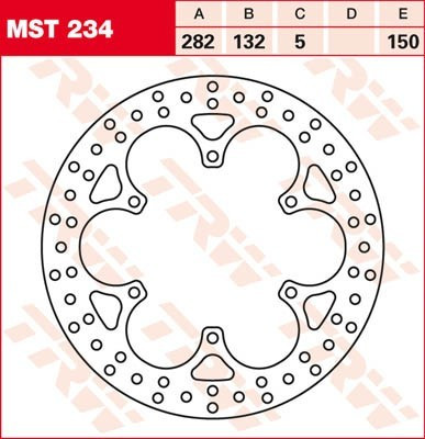 Bremsscheibe starr MST234