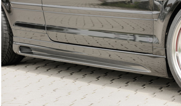 Rieger Seitenschweller links carbon look für Audi A4 (8H) Cabrio 04.02-12.05 (bis Facelift)