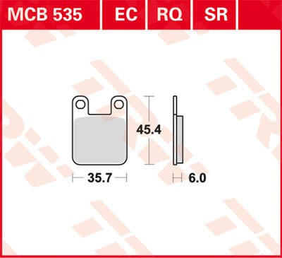 Scheibenbremsbeläge MCB535EC