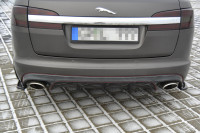 Heck Ansatz Flaps Diffusor Für JAGUAR XF (X250) MK1 SPORTBRAKE S-PACK Schwarz Matt