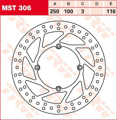 Bremsscheibe starr MST306
