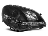 Scheinwerfer Tageslicht schwarz passend für VW Polo 9N3 04.05–09 Scheinwerfer Tageslicht schwarz passend für VW Polo 9N3 04.05–09
