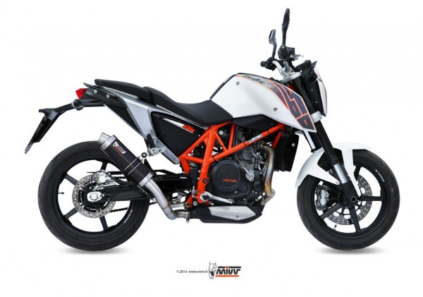 MIVV GP Edelstahl Schwarz KTM 690 Duke 12-16