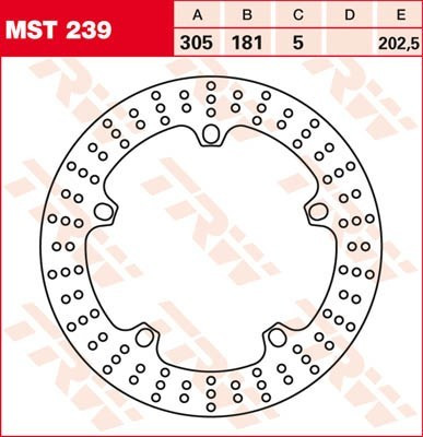 Bremsscheibe starr - MST239 MST239