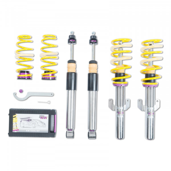 KW Gewindefahrwerk V3 inox passend für VW Polo VI (AW, AW1, BZ1) 06/2017-